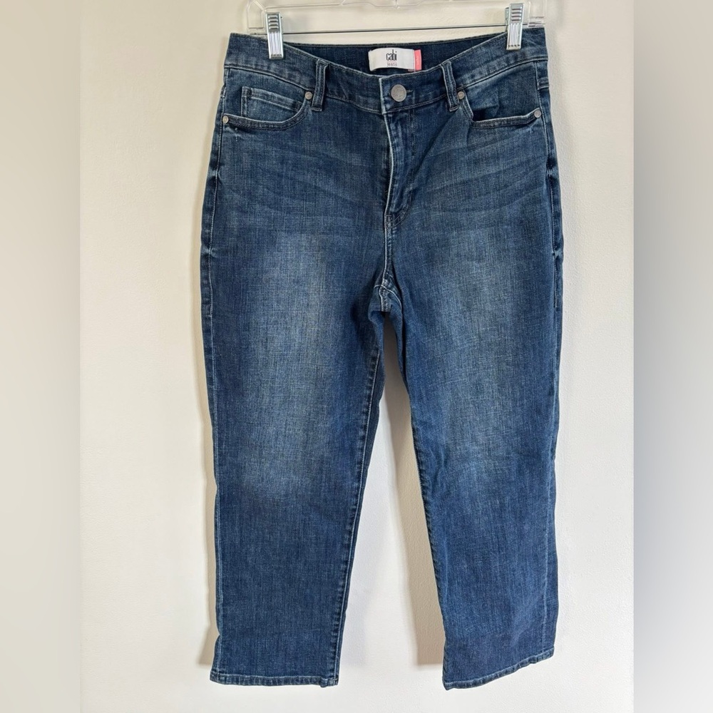4707 CAbi Soho crop Women's  Blue Jeans